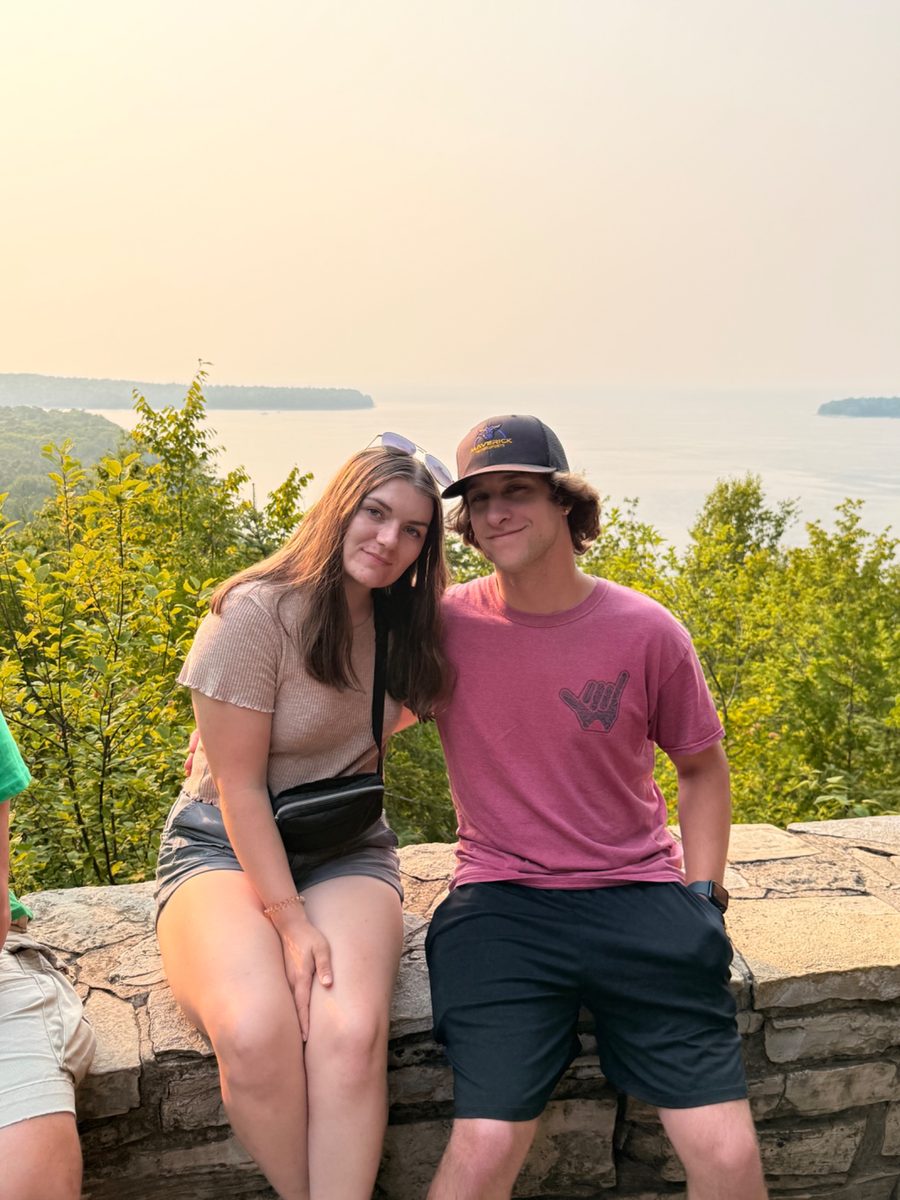 Matt and Alicia at a scenic overlook