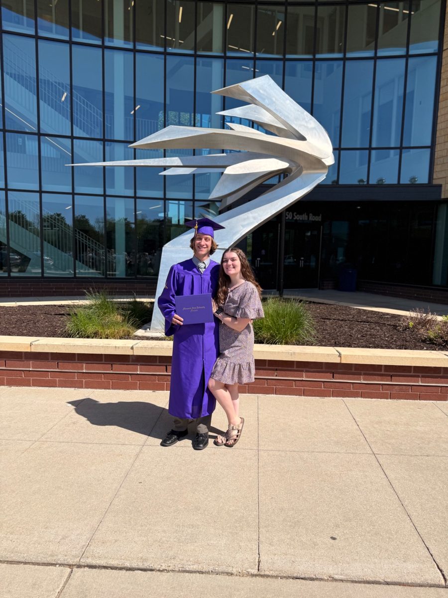 Matt celebrating graduation